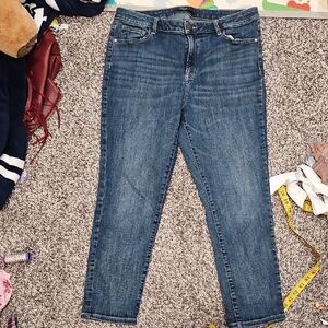 Classic Blue Women's Jeans Size 14 Crop